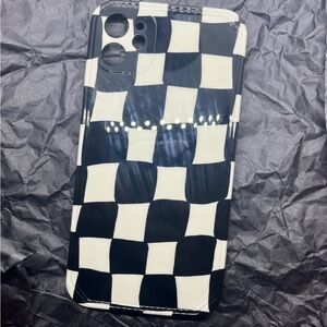 Checkered Black and White Phone 11 Case